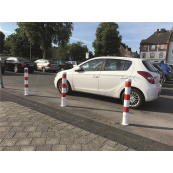 Barrier posts | Steel tube  102 x 2,9 mm | stationary, for casting in concrete | hot-dip galvanized | with 1 eyelet